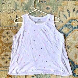 LOFT | Embroidered Dot Tank